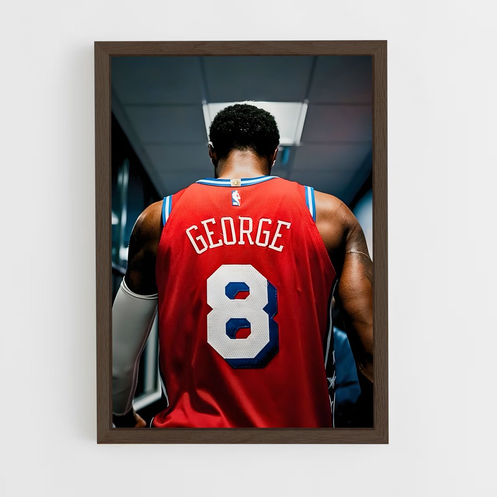 Poster Paul en Rouge – affiche Basketball (vue 5)